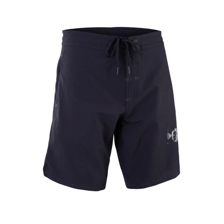 ION Avalon 18 Boardshorts 2026 schwarz, Frontansicht, Schnelltrocknungsmaterial mit Kordelzug