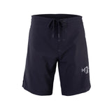 ION Avalon 18 Boardshorts 2026 in Schwarz mit Kordelzug und Logo-Print, Frontansicht