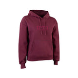 ION Ionic 2026 Hoodie in Bordeaux mit gesticktem Logo, Frontalansicht