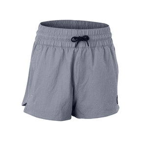 ION Tally 2.5 Boardshorts Damen graue Badeshorts mit Kordelzug, Frontalansicht