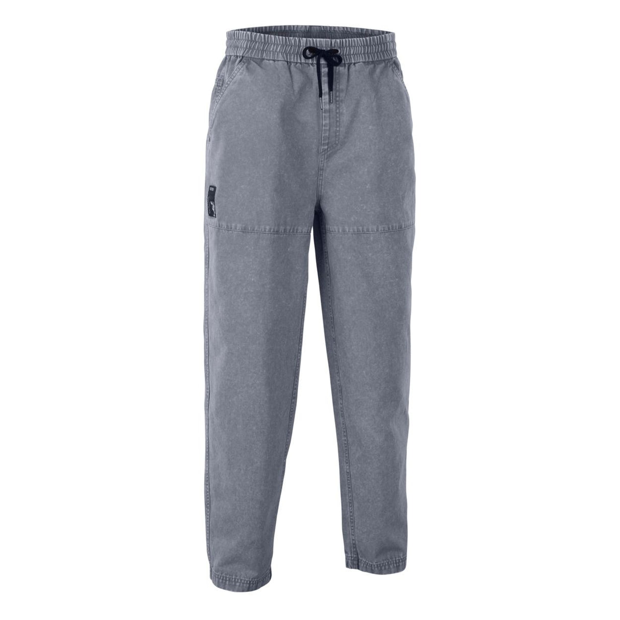 ION Pants HD Cotton 2026 in Grau, Baumwollhose mit Kordelzug und Cargo-Taschen, Frontansicht