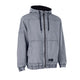 ION HD Insulated Cotton 2026 Jacke grau Baumwolle Kapuze Frontansicht