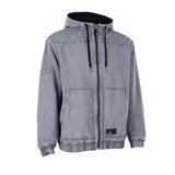 ION HD Insulated Cotton 2026 Jacke grau Baumwolle Kapuze Frontansicht