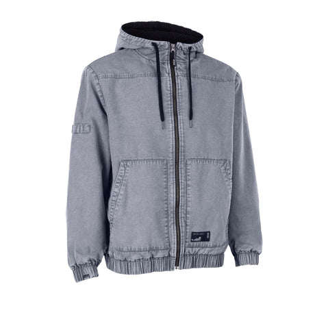 ION HD Insulated Cotton 2026 Jacke grau Baumwolle Kapuze Frontansicht