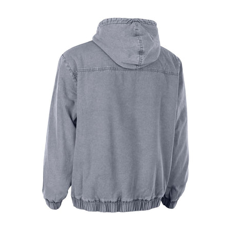 ION HD Insulated Cotton 2026 Jacke in Grau mit Kapuze, Frontalansicht
