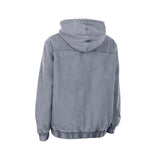 ION HD Insulated Cotton 2026 Jacke in Grau mit Kapuze, Frontalansicht