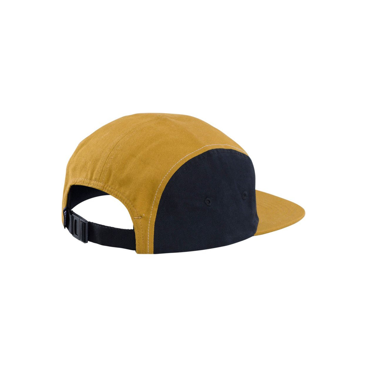 ION Cap 5 Panel 2024 in Gelb und Schwarz, 5-teilige Kappe mit verstellbarem Riemen, Rückansicht