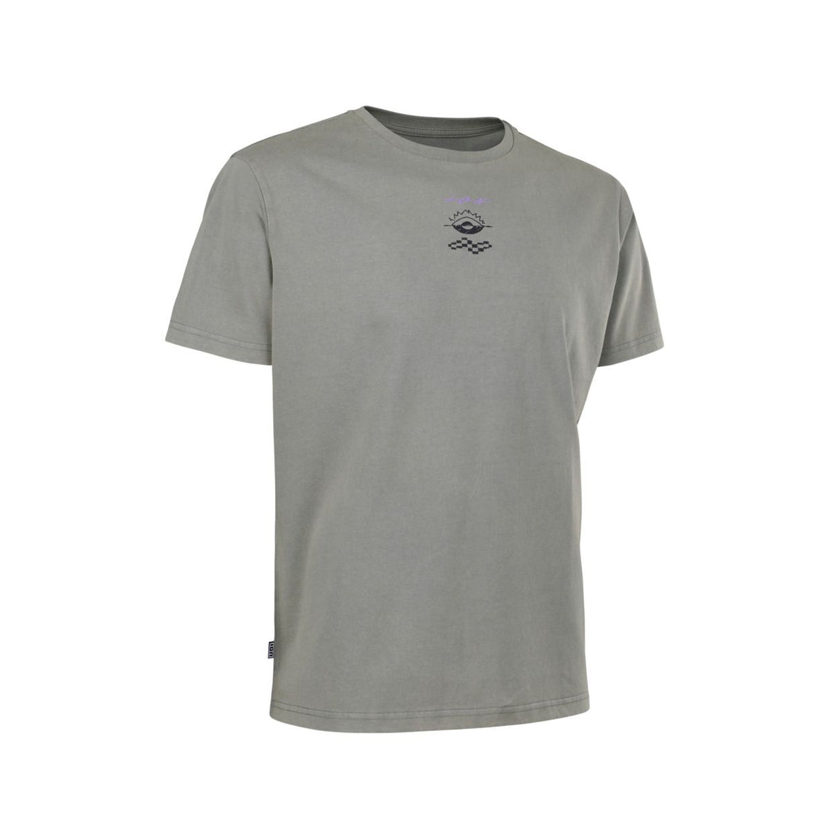 ION Mood 2026 T-Shirt grau mit kleinem Logo-Print vorne