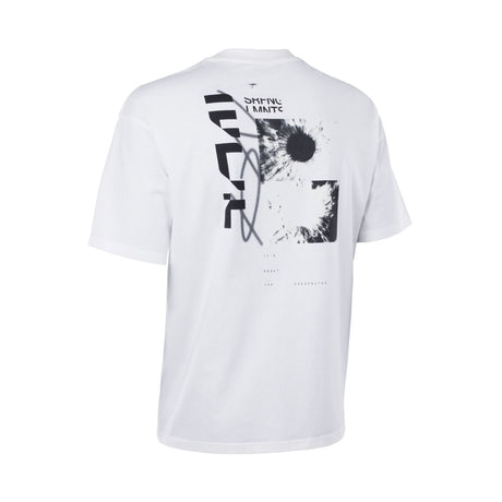 ION Vibes T-Shirt 2026 weiß mit schwarzem grafischem Print, Baumwolle, Frontalansicht
