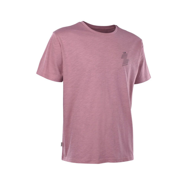 ION Addicted SS 2026 T-Shirt in Mauve, Baumwollmix, Kurzarm mit kleinem Logo-Print, Frontansicht