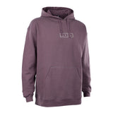ION IONIC Hoodie 2026 in Mauve mit Logo, Frontansicht, Kapuze und Kängurutasche