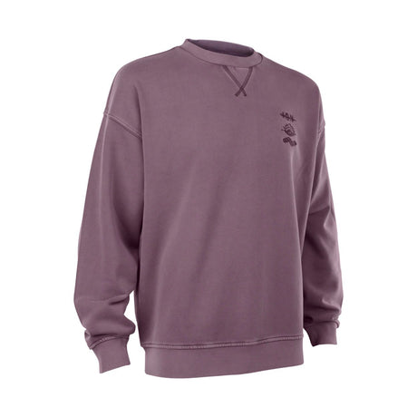ION Sweater Mood Men in Mauve, Baumwoll-Mix, Rundhalsausschnitt, Frontansicht