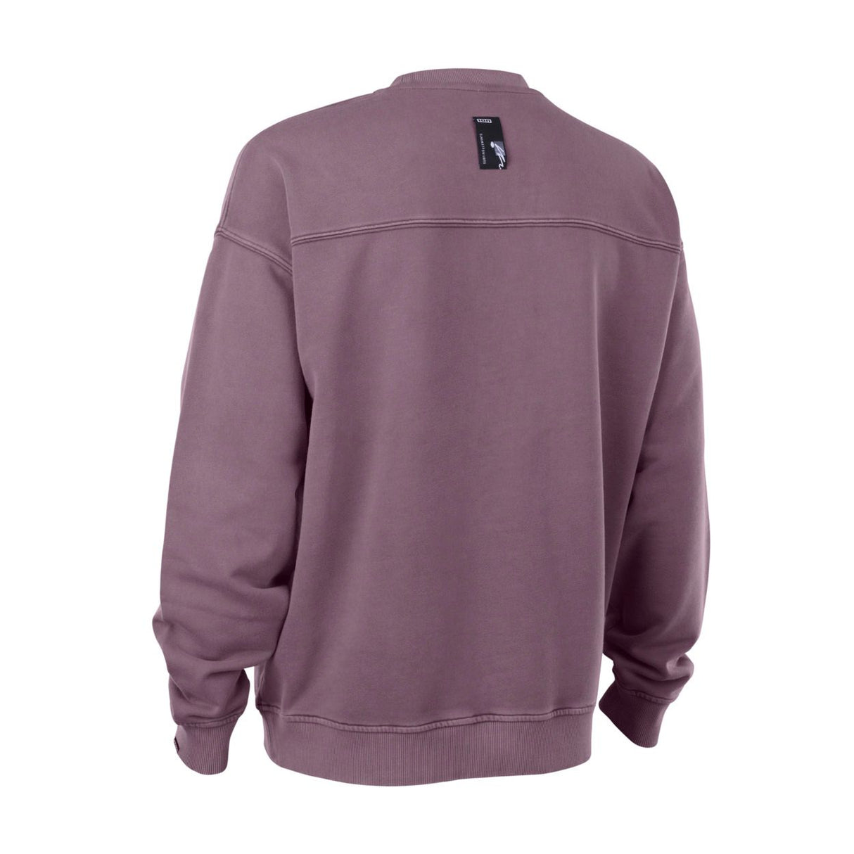 ION Sweater Mood Men in Mauve, Rückansicht, Baumwollmischung mit Rundhalsausschnitt und Nähdetails