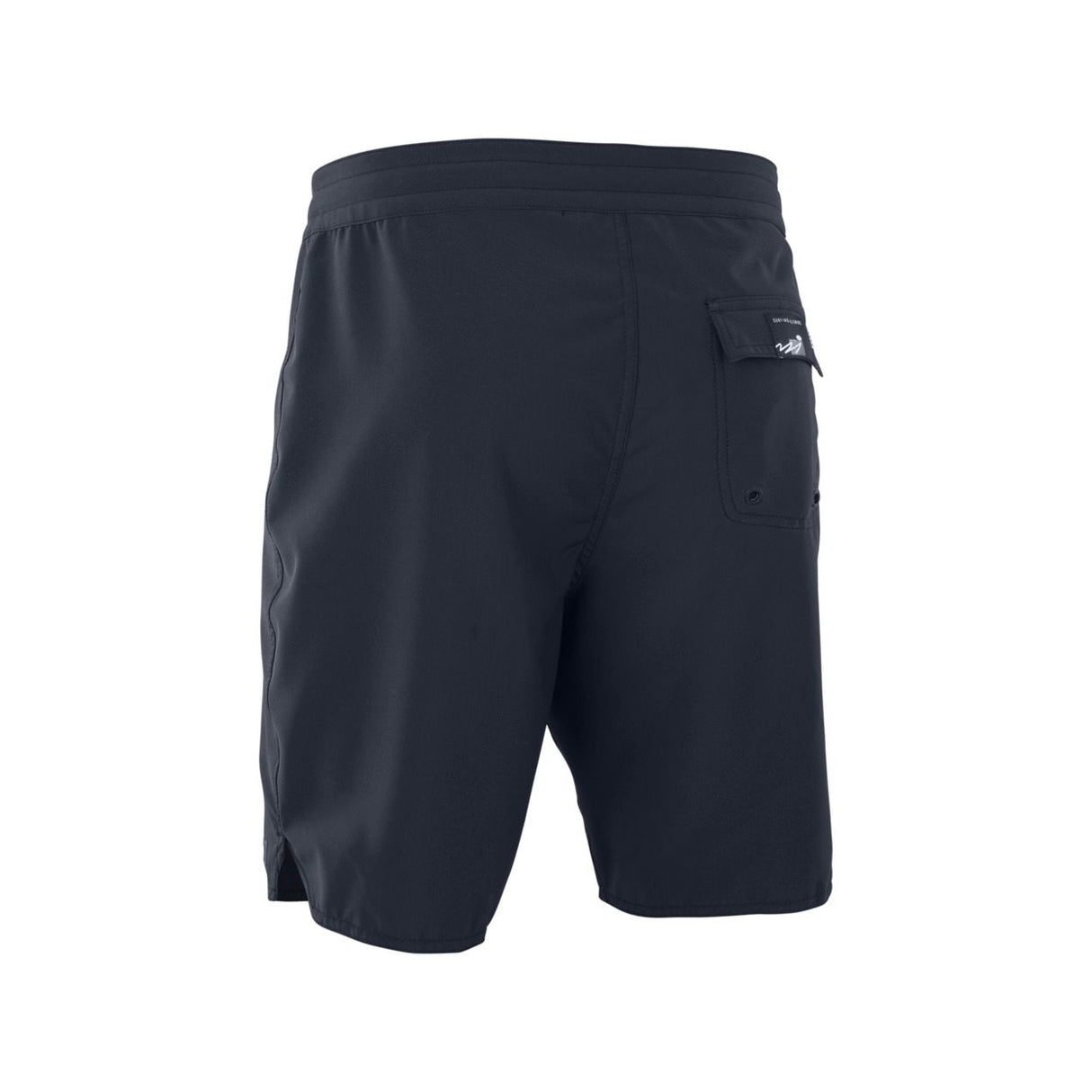 ION Ionic 19 Boardshorts 2026 in Schwarz mit Seitentasche, Rückansicht