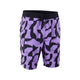 ION Boardshorts AOP 2026 lila-schwarz mit Allover-Print, Frontansicht
