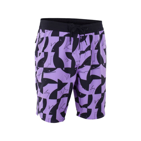ION Boardshorts AOP 2026 lila-schwarz mit Allover-Print, Frontansicht