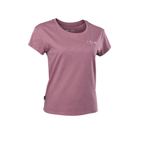 ION Stoked T-Shirt für Damen in Mauve, Frontansicht mit kleinem Logo auf der Brust