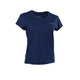 ION Stoked T-Shirt für Damen in Dunkelblau mit kleinem Logo-Print, Frontansicht