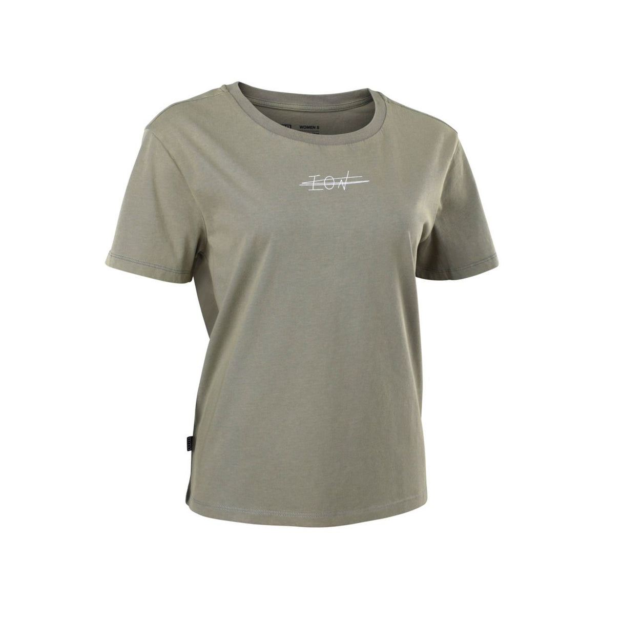 ION Tee Graphic 2026 Damen T-Shirt in Graugrün mit Grafik-Print, Baumwolle, Frontansicht