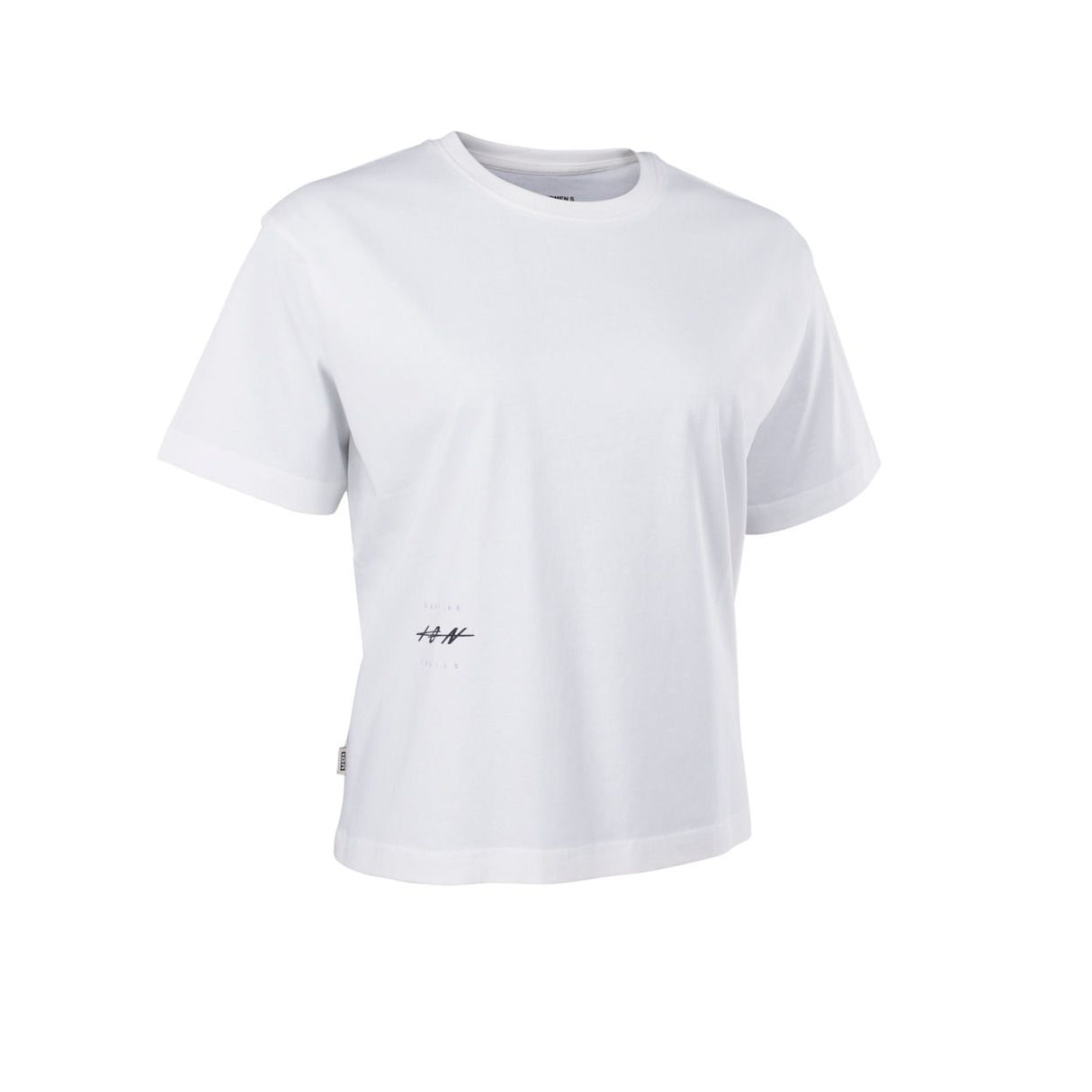 ION Tee Vibes 2026 weißes Baumwoll-T-Shirt mit Logo-Print, Frontansicht