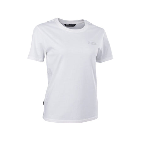 ION S-Ionic T-Shirt 2026 weiß, Frontansicht, Kurzarm Baumwoll-T-Shirt mit kleinem Logo