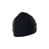 ION Beanie Ionic 2026 schwarze Strickmütze aus Rippengewebe, Frontansicht