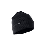 ION Beanie Ionic 2026 schwarze Strickmütze mit Rippstruktur und ION-Logo, Frontalansicht