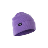 ION Beanie Ionic 2026 in Lila, gerippte Strickstruktur, mit ION-Logo-Label, Frontalansicht