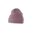 ION Beanie Ionic 2026 Strickmütze in Mauve, geripptes Strickdesign, Frontansicht