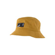 ION Bucket Hat 2026 in Ockergelb mit Logopatch, Frontalansicht