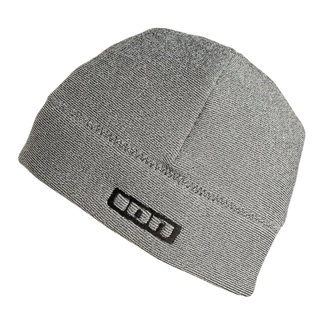 ION Wooly Neopren Beanie 2026 grau, Neopren-Wollmütze mit ION-Logo, Frontansicht
