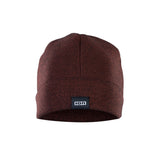 ION Wooly Neopren Beanie 2026 in Burgunderrot, Frontansicht, mit ION-Logo-Label