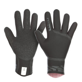 ION Neo Gloves 4/2 2026 schwarze Neopren-Handschuhe, Vorder- und Rückseite, Wassersporthandschuhe mit Grip