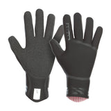 ION Neo Gloves 2/1 unisex schwarz, Neopren-Handschuhe mit strukturierter Handfläche, Vorder- und Rückansicht