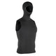 ION Neo Top Hooded Vest 2/1 2026 schwarzer Neopren-Wärmeweste mit Kapuze, Frontansicht