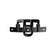 ION Hook Windsurf Aluminium 2026, schwarzer Aluminiumhaken mit Befestigungsschienen, Frontalansicht