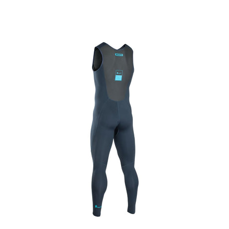 ION Long John 2.5 Herren Neoprenanzug in Dunkelblau mit Cyan-Akzenten, ärmelloses Design, Frontalansicht