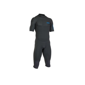 ION Base 3/2 Overknee Back Zip Junior Neoprenanzug in Schwarz mit Kurzarm, Frontalansicht