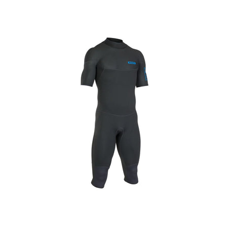 ION Base 3/2 Overknee Back Zip Junior Neoprenanzug in Schwarz mit Kurzarm, Frontalansicht