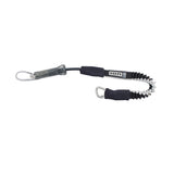 ION Leash Short 2026 Kite Trapez Leine schwarz weiß Spiralkabel mit Karabinern