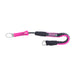 ION Leash Short 2026 Trapezleash pink schwarz mit Spiralseil und Metallkarabinern
Seitenansicht