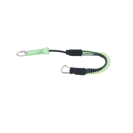 ION Leash Short 2026 Kiteleash grün schwarz mit Karabiner Befestigung Sicherheitsleine