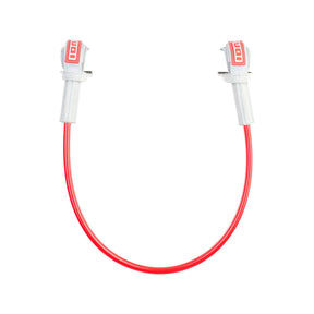 ION Windsurf Harness Line Fix Pro 2026 Verbindungsleine rot-weiß mit Befestigungen Frontalansicht