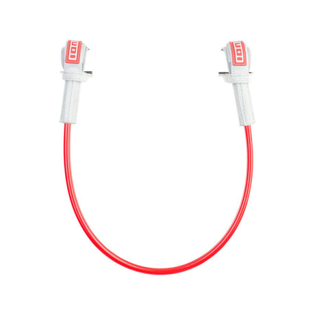ION Windsurf Harness Line Fix Pro 2026 Verbindungsleine rot-weiß mit Befestigungen Frontalansicht