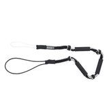 ION Uphaul Line Grip 2026 Trapezgriff schwarz mit Spiralkabel und Schlaufe, Frontalansicht