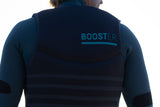 ION Booster Vest USCG Front Zip 2026 in Dunkelblau, Rückansicht, Neopren mit Reißverschluss und BOOSTER-Branding