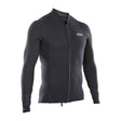 ION Neo Zip Top 2/1 LS Herren Neoprenanzug in Schwarz mit durchgehendem Reißverschluss, Vorderansicht