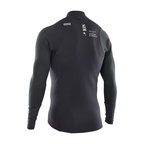 ION Neo Zip Top 2/1 LS Herren schwarz, Neopren Langarm Shirt mit Reißverschluss, Rückenansicht