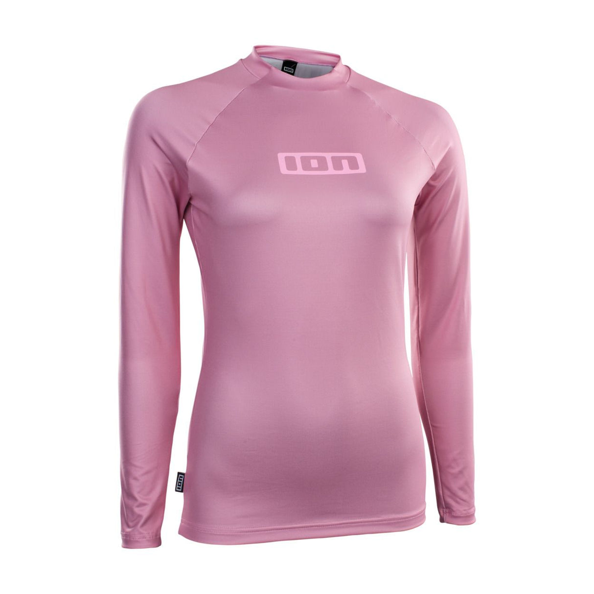 ION Rashguard Promo LS Women 2026 in rosa mit langem Arm, Frontansicht