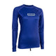 ION Rashguard Promo LS Women 2026 in Blau mit langem Arm, Frontansicht